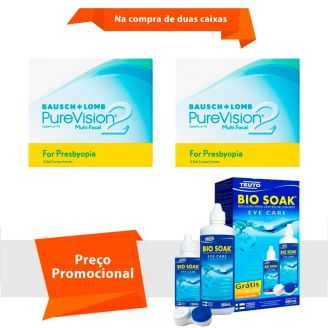 Purevision 2 Multifocal para Presbiopia com Bio Soak