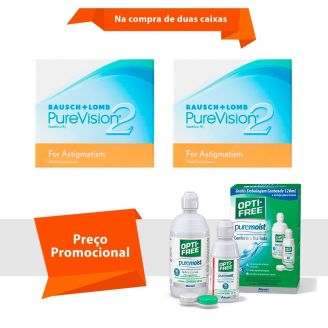 Purevision 2 para Astigmatismo com Opti Free