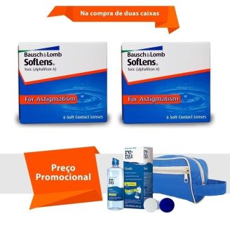 Soflens Toric para Astigmatismo com Kit Renu Fresh