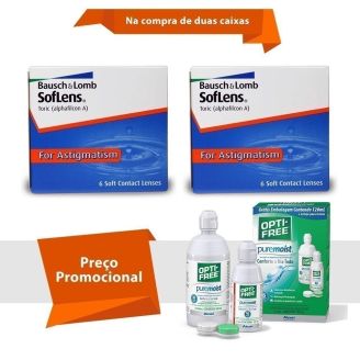 Soflens Toric para Astigmatismo com Opti Free