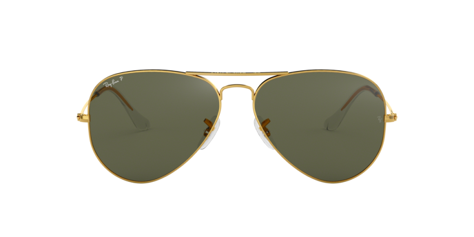 Óculos de Sol Ray-Ban Aviator RB 3025 001/58 Verde e Dourado 58