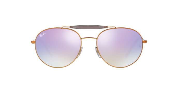Óculos de Sol Ray-Ban Highstreet RB 3540 098/7X Marron Espelhada Lilás e Marron 56