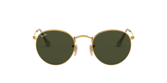 Óculos de Sol Ray-Ban Round RB 3447L 001 Verde e Dourado 53