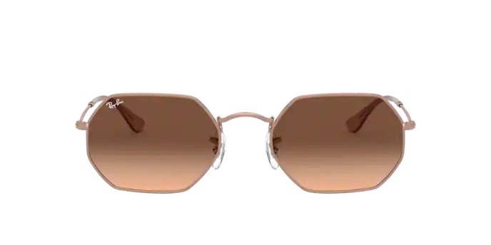 Óculos de Sol Ray-Ban Octagonal RB 3556N 9069A5 Pink Gradlent Brown + ar blue e Bronze 53