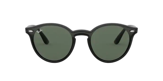 Óculos de Sol Ray-Ban Blaze Round RB 4380NL 601/71 Verde Escuro e Preto Brilho 37