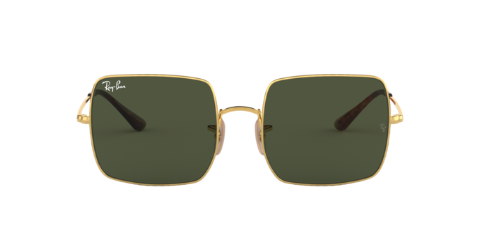 Óculos de Sol Ray-Ban Square RB 1971L 914731 Verde e Dourado 54